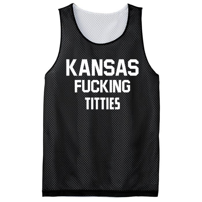 Kansas Fucking Titties Mesh Reversible Basketball Jersey Tank