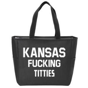 Kansas Fucking Titties Zip Tote Bag