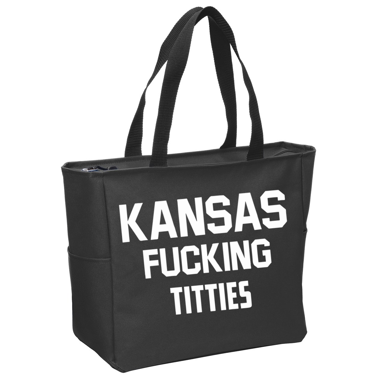Kansas Fucking Titties Zip Tote Bag