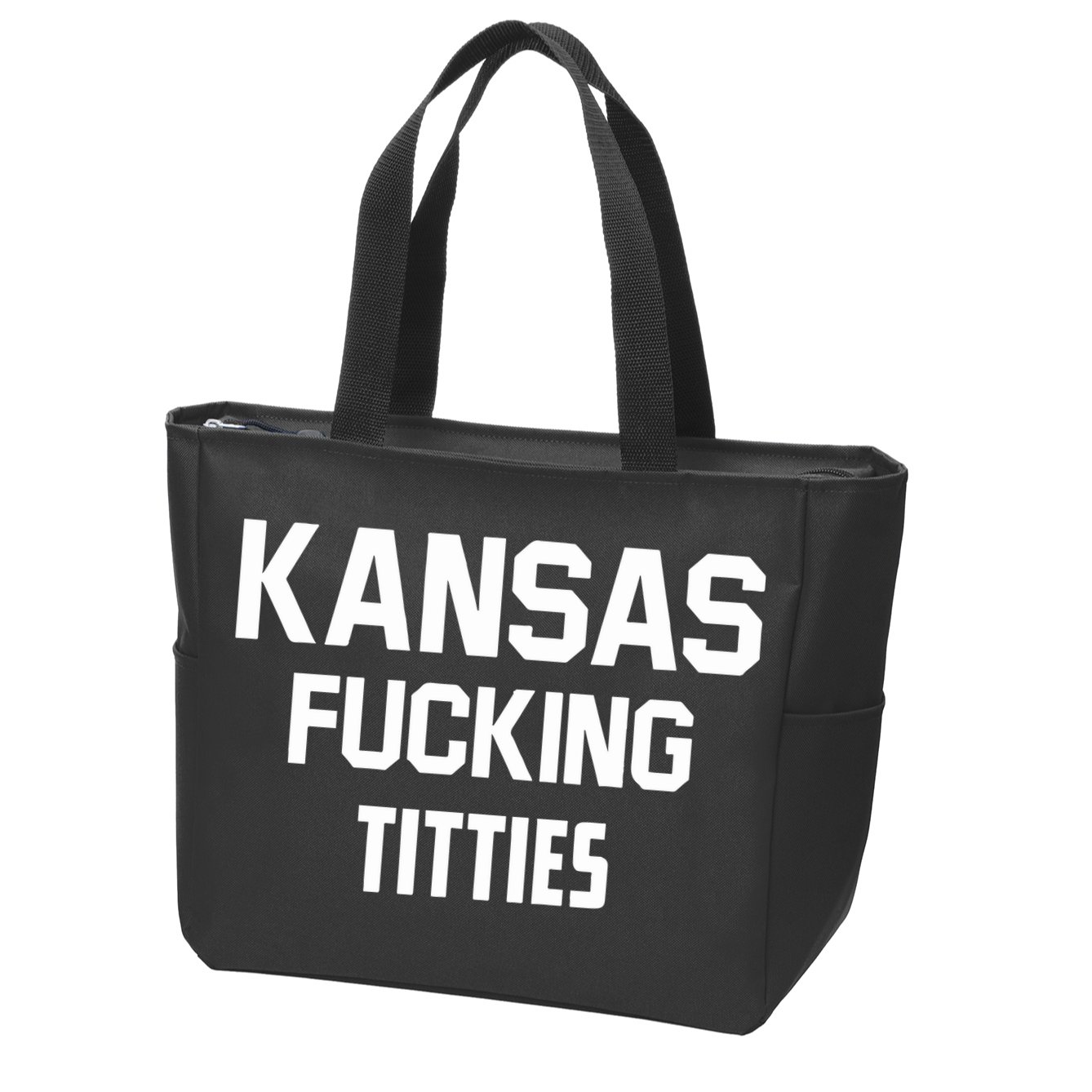 Kansas Fucking Titties Zip Tote Bag