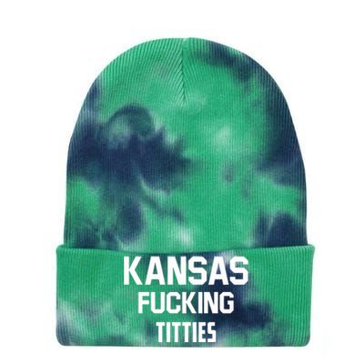 Kansas Fucking Titties Tie Dye 12in Knit Beanie