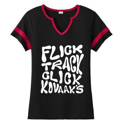 Kovaaks Flick Track Click KovaakS Ladies Halftime Notch Neck Tee