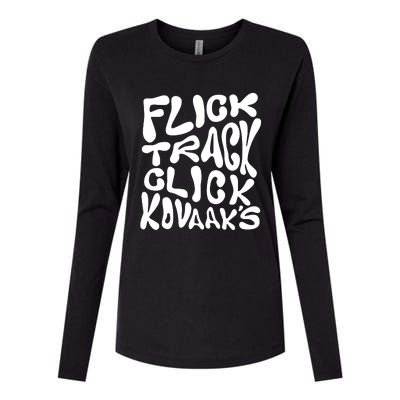 Kovaaks Flick Track Click KovaakS Womens Cotton Relaxed Long Sleeve T-Shirt