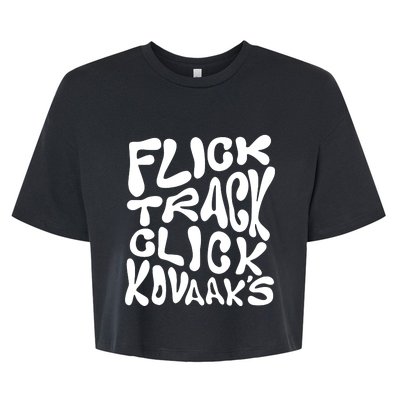 Kovaaks Flick Track Click KovaakS Bella+Canvas Jersey Crop Tee