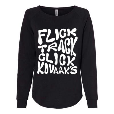 Kovaaks Flick Track Click KovaakS Womens California Wash Sweatshirt