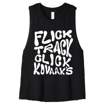 Kovaaks Flick Track Click KovaakS Women's Racerback Cropped Tank