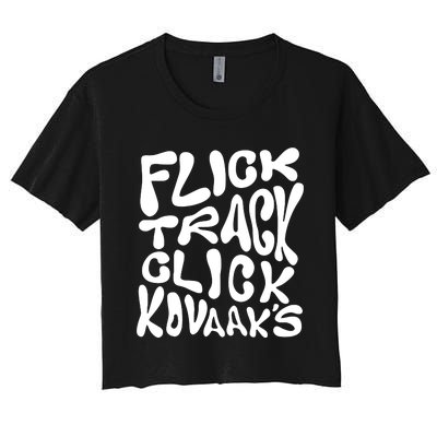 Kovaaks Flick Track Click KovaakS Women's Crop Top Tee