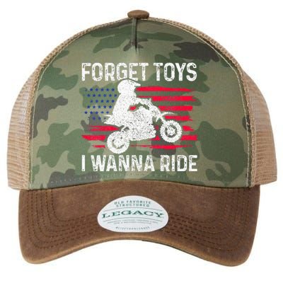 Kids Forget Toys I Wanna Ride Motocross Dirt Bike MX Racing Legacy Tie Dye Trucker Hat