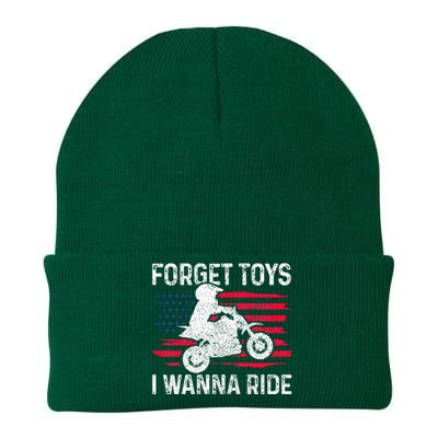 Kids Forget Toys I Wanna Ride Motocross Dirt Bike MX Racing Knit Cap Winter Beanie