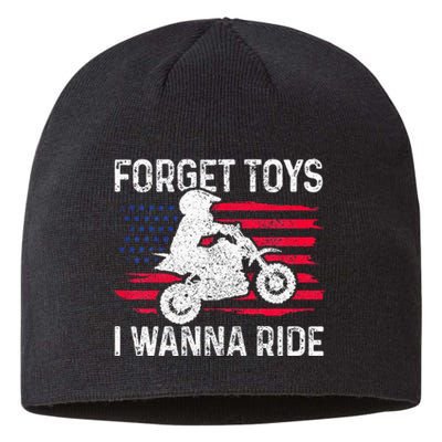 Kids Forget Toys I Wanna Ride Motocross Dirt Bike MX Racing Sustainable Beanie