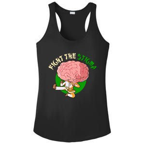 Karate Fight The Stigma Tal Health Awareness Gift Ladies PosiCharge Competitor Racerback Tank