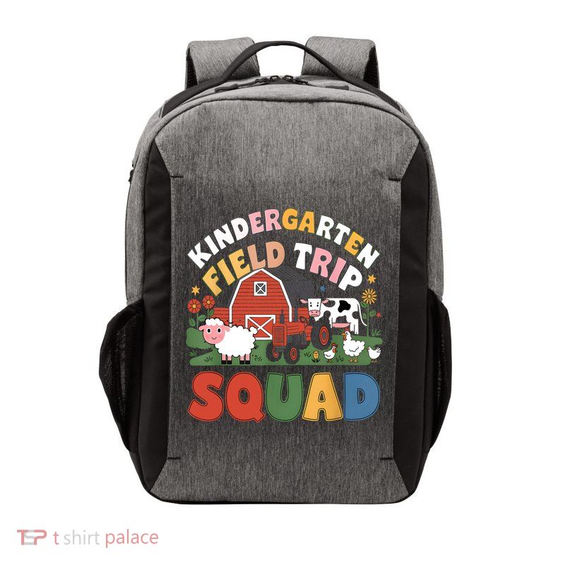 Kindergarten Field Trip Squad Teacher Students Matching  Vector Backpack