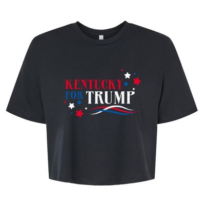 Kentucky For Trump Bella+Canvas Jersey Crop Tee