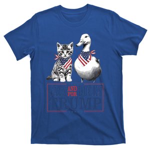 Kittens For Trump 2024 Cats And Ducks For Trump Vance 2024 Cool Gift T-Shirt