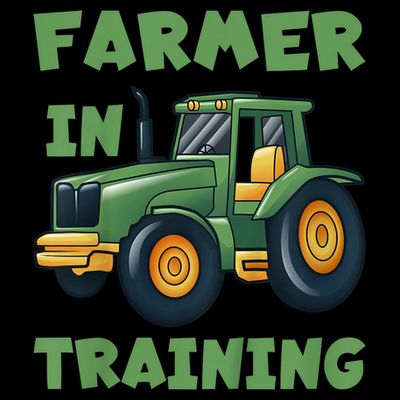 Kids Funny Tractor Boy Farmer In Training Gift T-Shirt