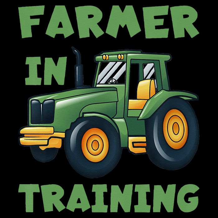 Kids Funny Tractor Boy Farmer In Training Tractor Graphic City Backpack