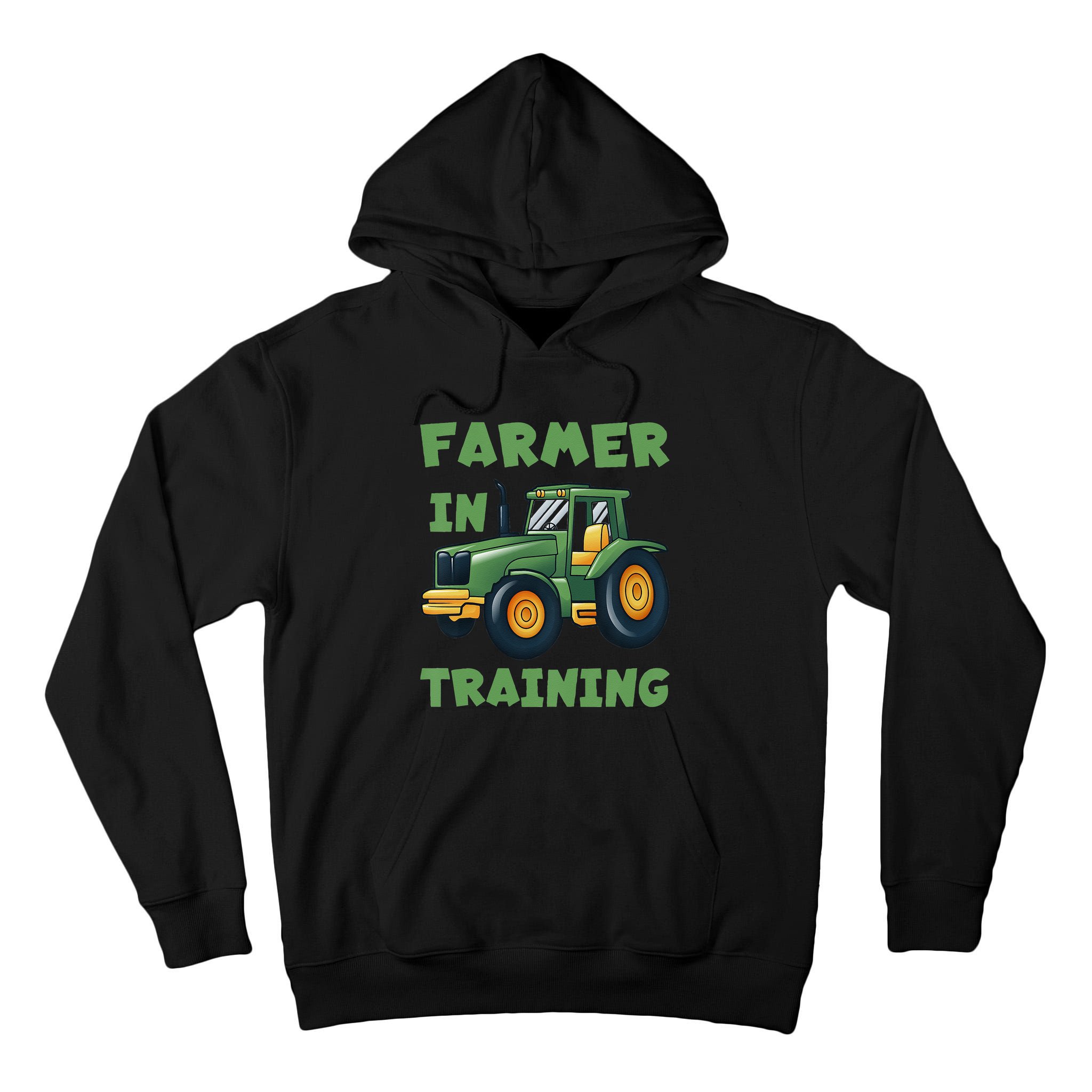 Kids Funny Tractor Boy Farmer In Training Tractor Graphic Tall Hoodie
