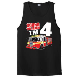 Kids Fire Truck 4th Birthday Boy Firefighter 4 Year Old PosiCharge Competitor Tank