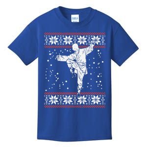 Kung Fu Ugly Christmas Sweater Martial Arts Fighter Gift Meaningful Gift Kids T-Shirt