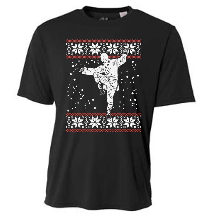 Kung Fu Ugly Christmas Sweater Martial Arts Fighter Cooling Performance Crew T-Shirt