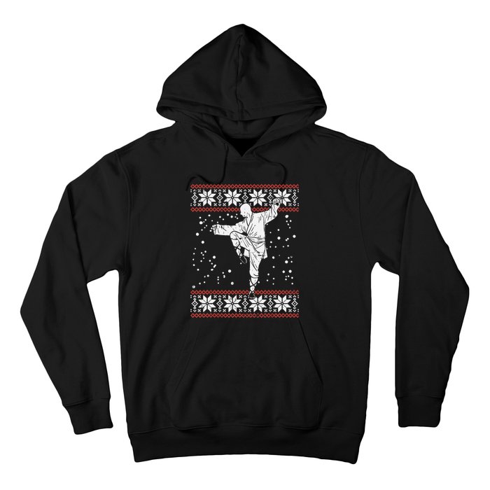 Kung Fu Ugly Christmas Sweater Martial Arts Fighter Hoodie