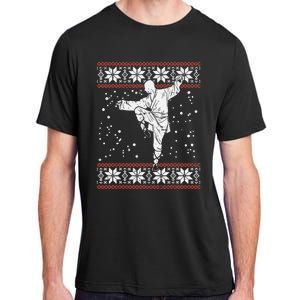 Kung Fu Ugly Christmas Sweater Martial Arts Fighter Adult ChromaSoft Performance T-Shirt