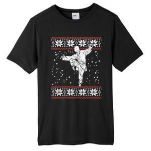 Kung Fu Ugly Christmas Sweater Martial Arts Fighter Tall Fusion ChromaSoft Performance T-Shirt