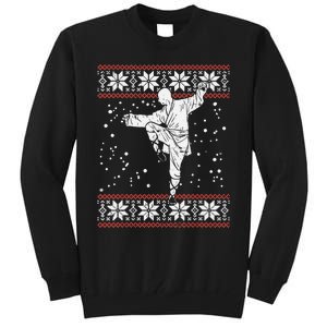 Kung Fu Ugly Christmas Sweater Martial Arts Fighter Tall Sweatshirt