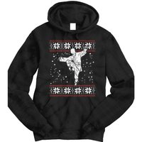 Kung Fu Ugly Christmas Sweater Martial Arts Fighter Tie Dye Hoodie