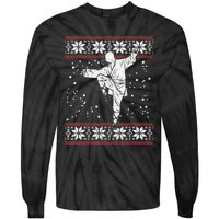 Kung Fu Ugly Christmas Sweater Martial Arts Fighter Tie-Dye Long Sleeve Shirt