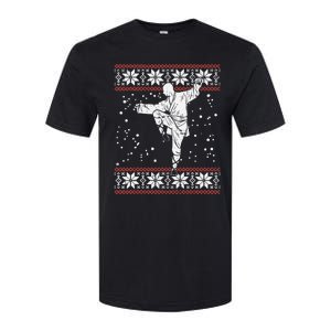 Kung Fu Ugly Christmas Sweater Martial Arts Fighter Softstyle CVC T-Shirt