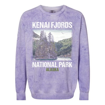 Kenai Fjords Us National Park Alaska Gift Meaningful Gift Colorblast Crewneck Sweatshirt