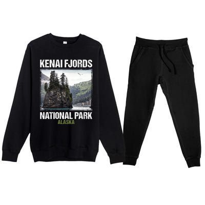 Kenai Fjords Us National Park Alaska Gift Meaningful Gift Premium Crewneck Sweatsuit Set