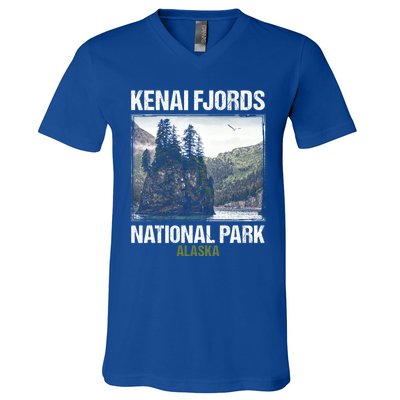 Kenai Fjords Us National Park Alaska Gift Meaningful Gift V-Neck T-Shirt