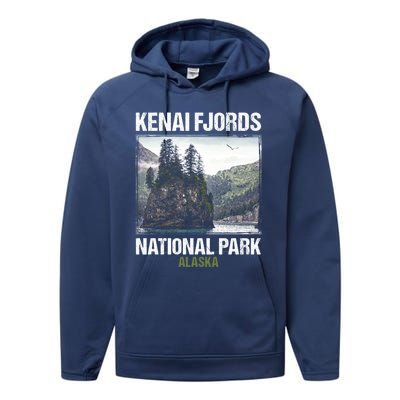 Kenai Fjords Us National Park Alaska Gift Meaningful Gift Performance Fleece Hoodie