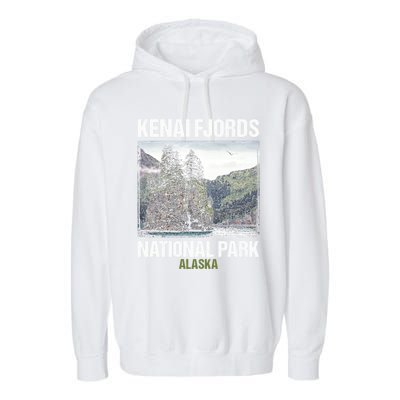 Kenai Fjords Us National Park Alaska Gift Meaningful Gift Garment-Dyed Fleece Hoodie