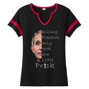 Killing Freedom Vaccine Dr Fauci Ladies Halftime Notch Neck Tee