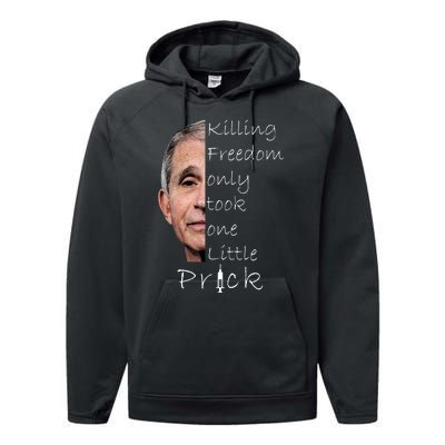 Killing Freedom Vaccine Dr Fauci Performance Fleece Hoodie