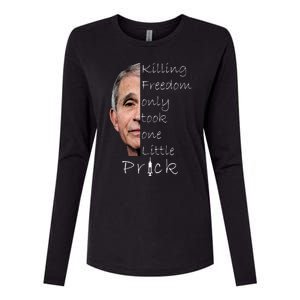 Killing Freedom Vaccine Dr Fauci Womens Cotton Relaxed Long Sleeve T-Shirt