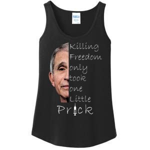 Killing Freedom Vaccine Dr Fauci Ladies Essential Tank