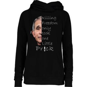 Killing Freedom Vaccine Dr Fauci Womens Funnel Neck Pullover Hood