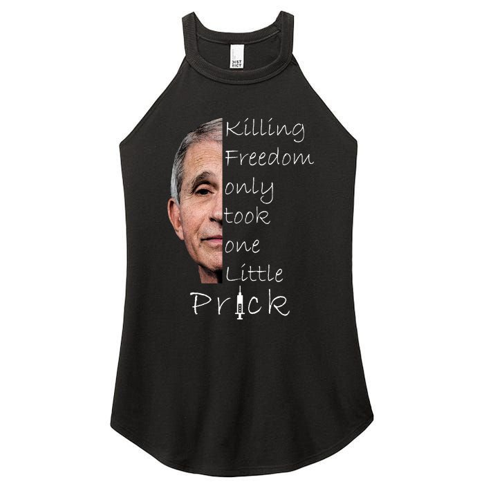 Killing Freedom Vaccine Dr Fauci Women's Perfect Tri Rocker Tank