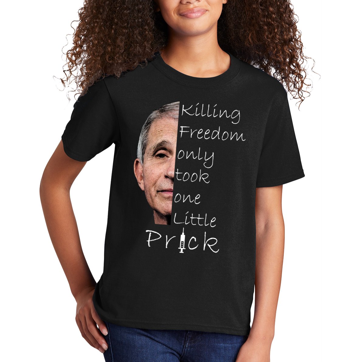 Killing Freedom Vaccine Dr Fauci Kids T-Shirt