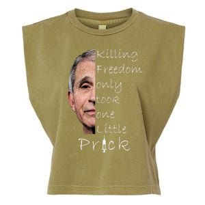 Killing Freedom Vaccine Dr Fauci Garment-Dyed Women's Muscle Tee