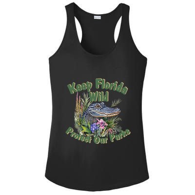 Keep Florida Wild Protect Florida Parks Ladies PosiCharge Competitor Racerback Tank