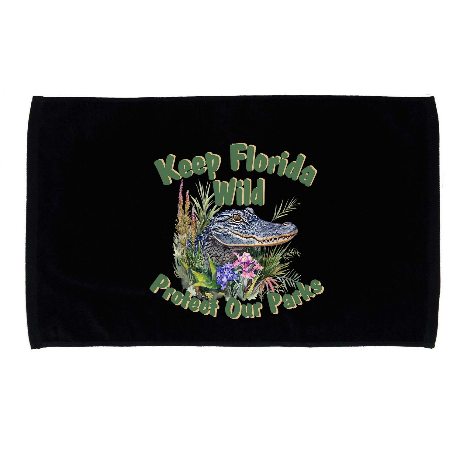 Keep Florida Wild Protect Florida Parks Microfiber Hand Towel