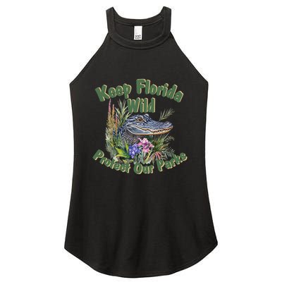 Keep Florida Wild Protect Florida Parks Women's Perfect Tri Rocker Tank