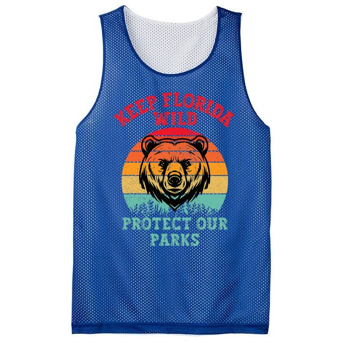 Keep Florida Wild Protect Our Parks Mesh Reversible Basketball Jersey Tank