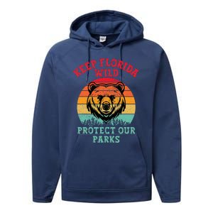 Keep Florida Wild Protect Our Parks Performance Fleece Hoodie