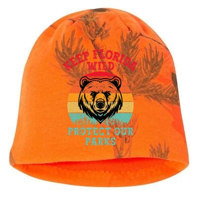 Keep Florida Wild Protect Our Parks Kati - Camo Knit Beanie